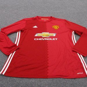 Adidas Manchester United Jersey Adult XL Red Soccer Shirt Newton Heath Mens